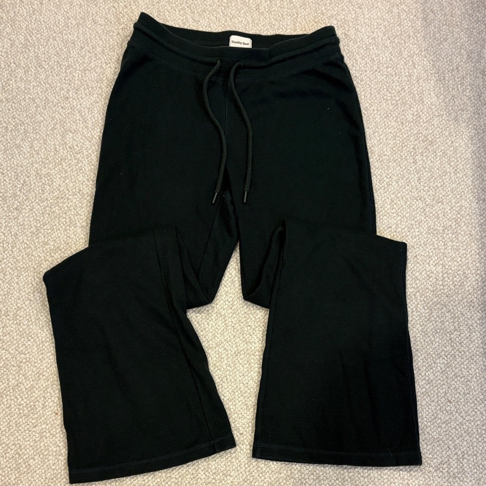 Sunday Best Deep Green Ribbed Pants